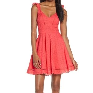 BB Dakota Eyelet Fit & Flare Dress NWT - 10